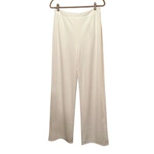NWT Lulu’s high-waist wide leg white pant size Large #10129